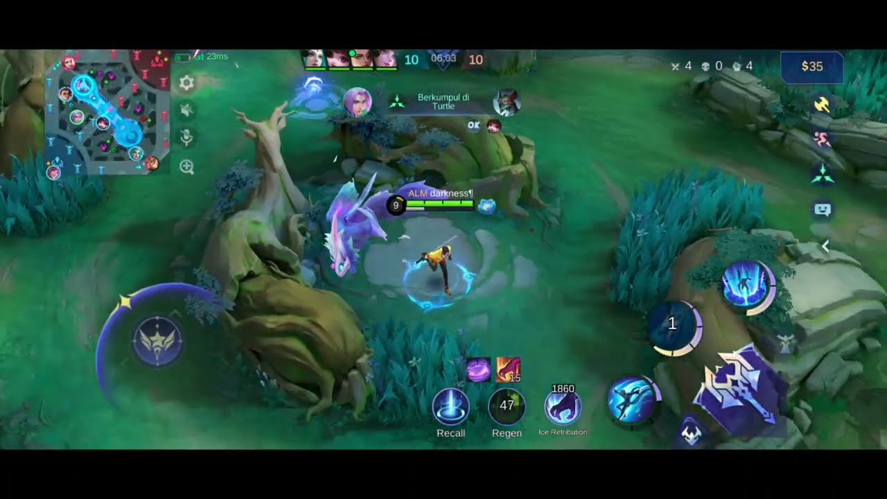 Try hard memakai Ling solo rank-mobile legend
