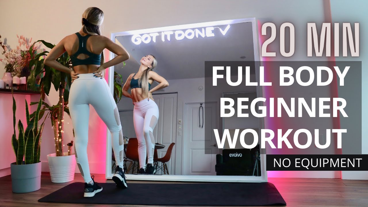 20 MIN BEGINNER WORKOUT AT HOME | Full Body / No Equipment