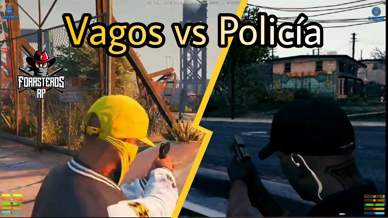 Se lia en el Rancho Vagos vs Policía || Forasteros RP