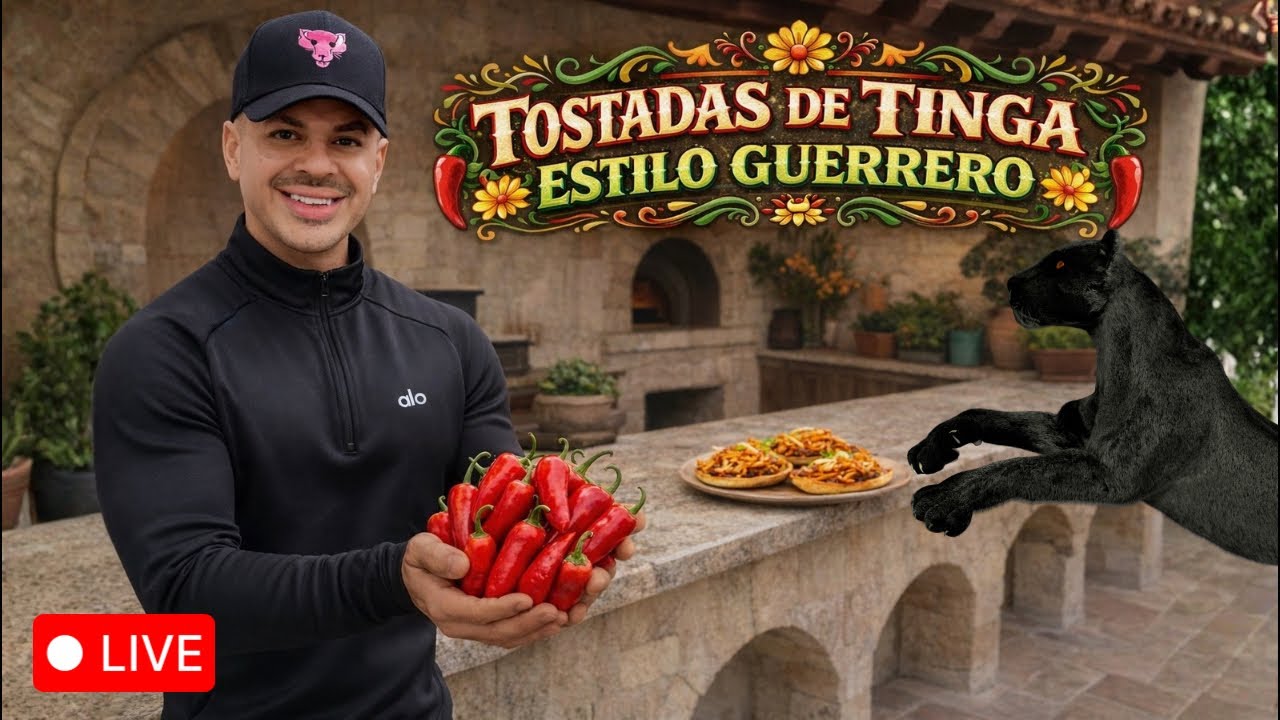 Así se come la Tinga en Guerrero, tostadas, riquísimas! #live #cocina #live #receta