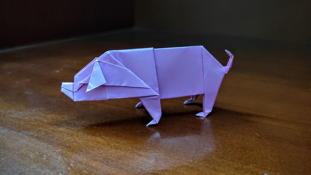 Origami Easy Pig Step By Step - How To Fold Easy Pig