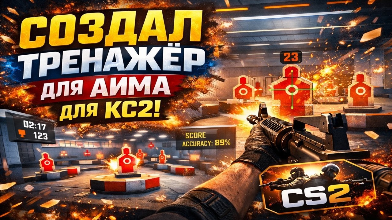Я создал свой Тренажёр для тренировки АИМА для кс 2