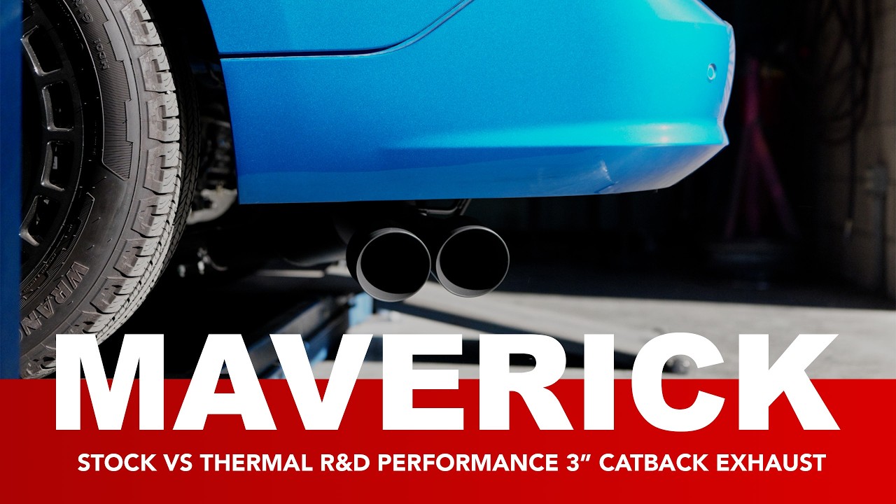 Stock vs Thermal R&D 2025+ Ford Maverick EcoBoost 3&rdquo; Catback Sound