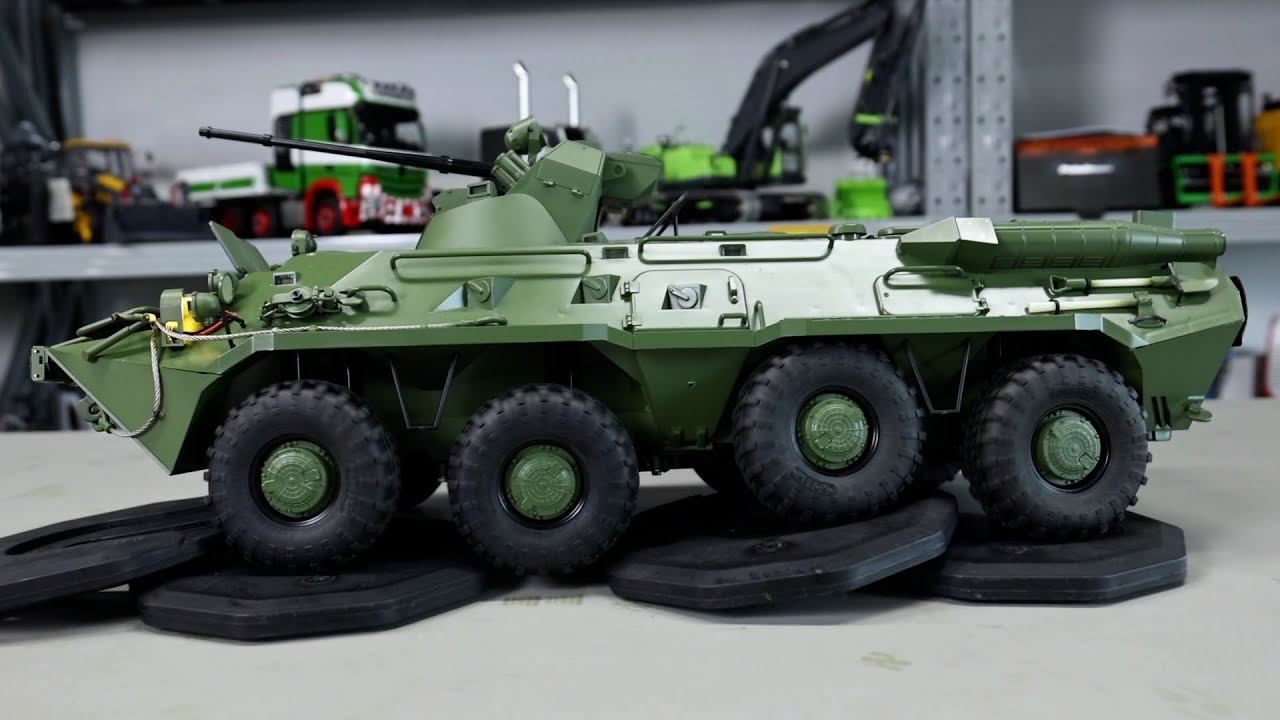CROSSRC 1/12 BT8 Amphibious Armored Transport Vehicles 8X8 Военная радиоуправляемая модель автомо...