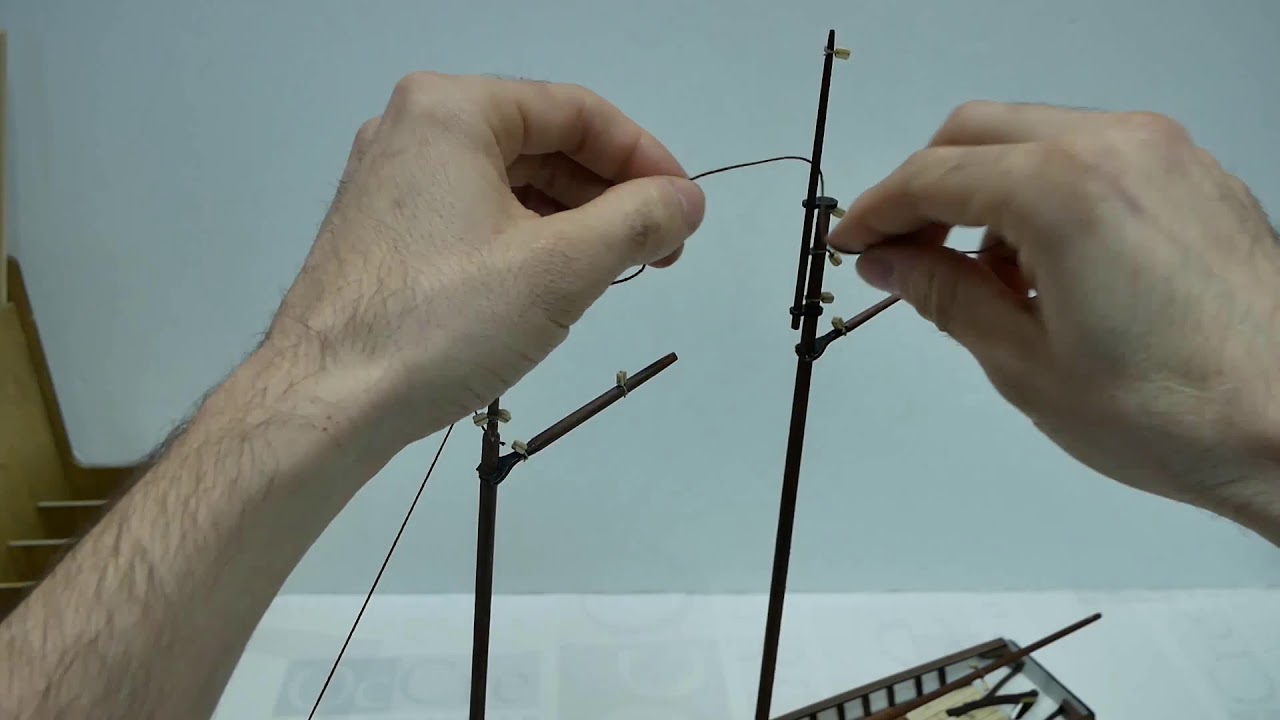 PALOS 74- Como hacer los estays. POLARIS - Modelismo Naval