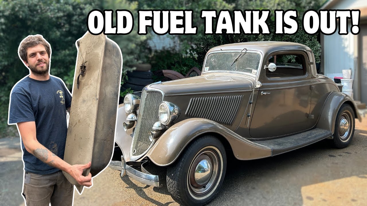 Removing The Fuel Tank On The 1933 Ford 3 Window Coupe