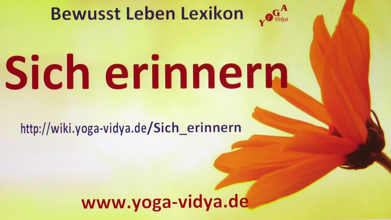 Sich erinnern