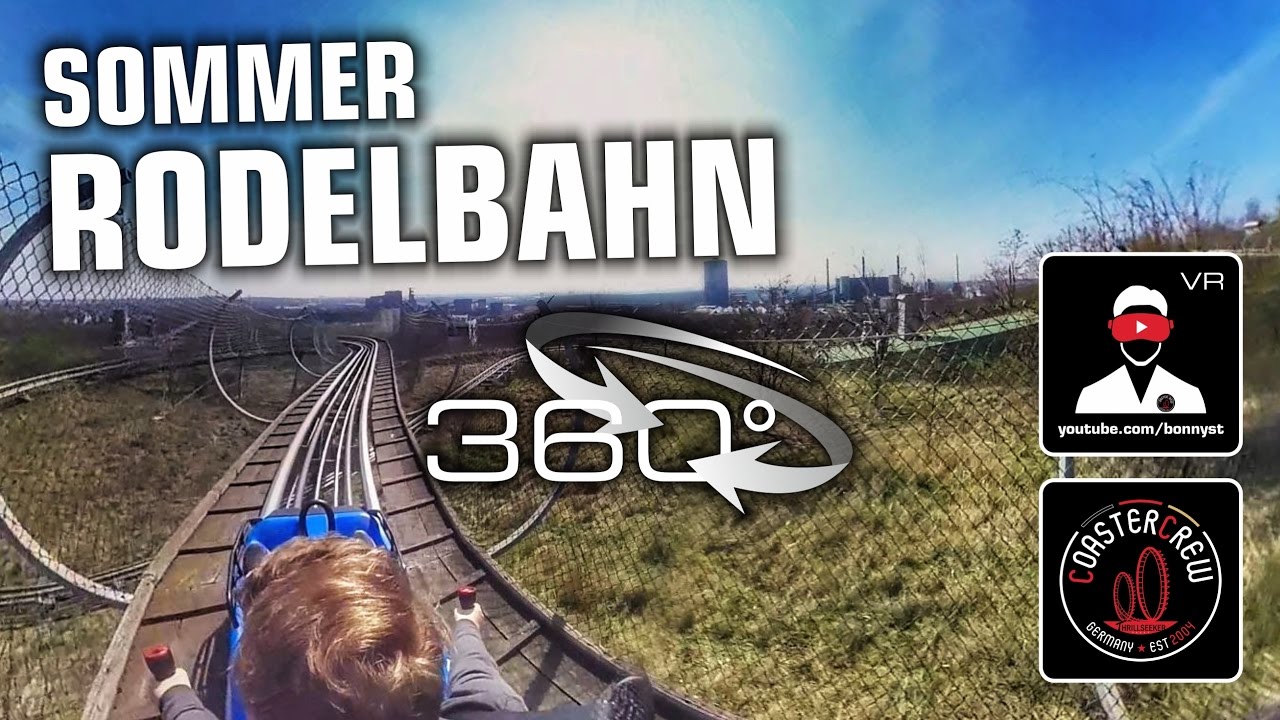 360&deg; Sommer - Rodelbahn Alpincenter Bottrop Wiegand Alpine Roller Coaster VR onride POV