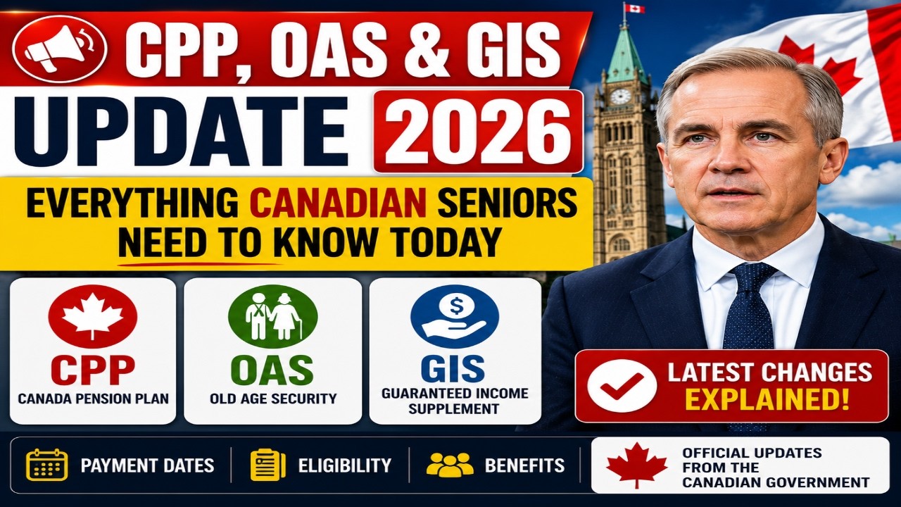 📢 CPP, OAS & GIS Update 2026 | Everything Canadian Seniors Need to Know Today
