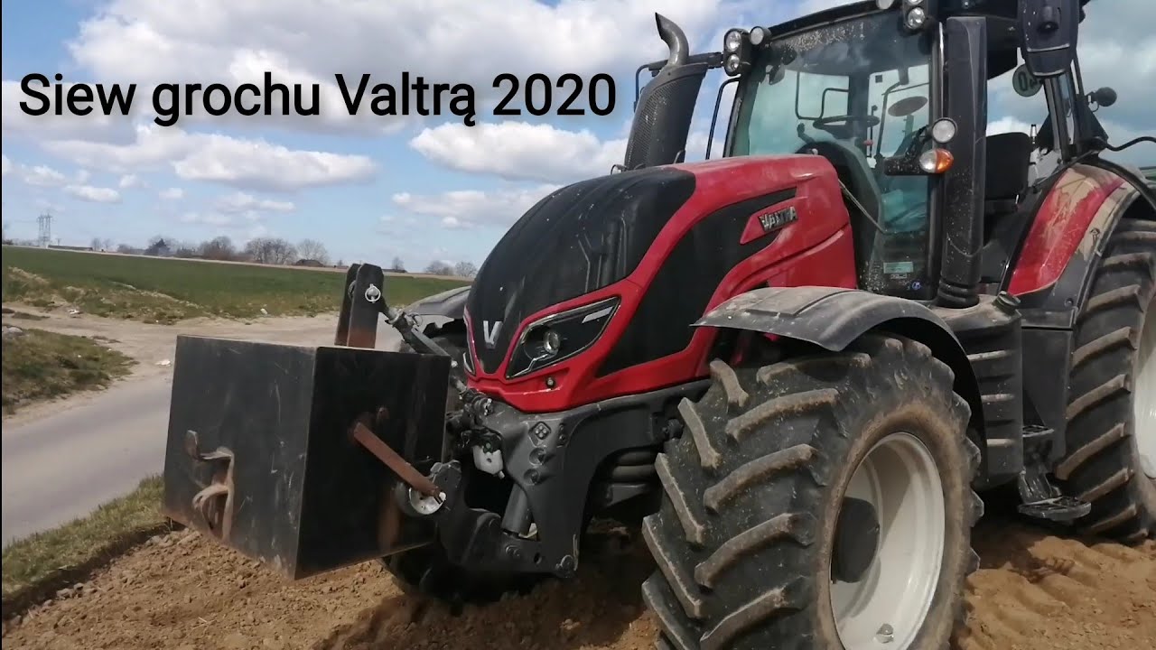 Siew grochu Valtrą 2020.Siewnik Amazone valtra i gazu!!!