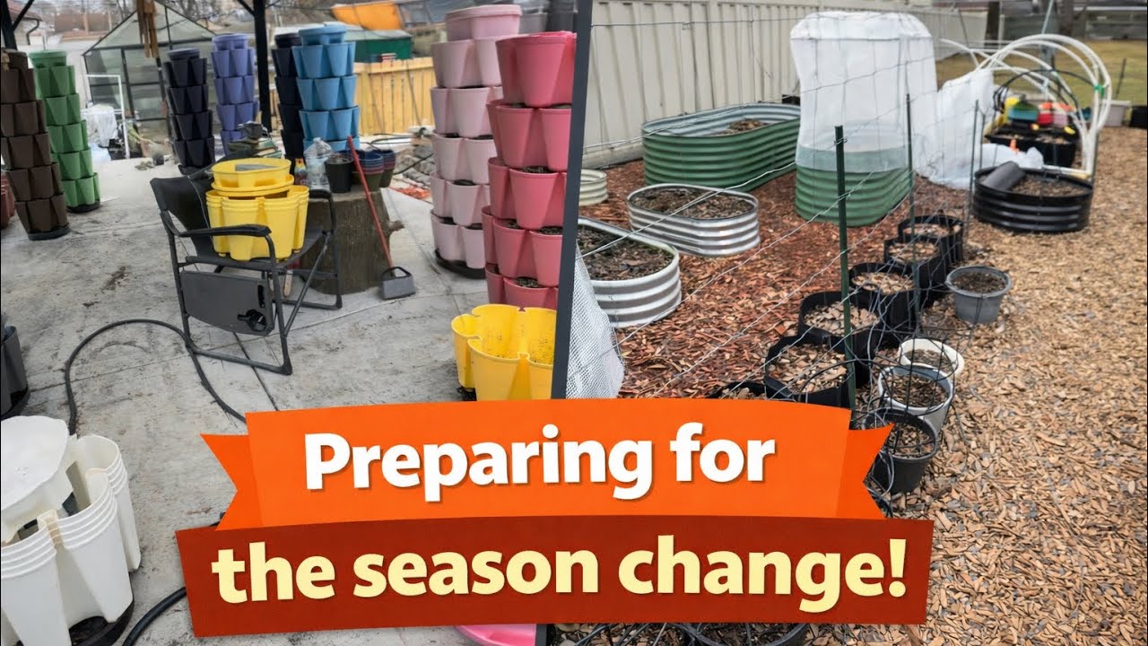 Preparing for the season change: Part Four! Cleanup & Prep with a mini 1st Garden Tour of the year! 