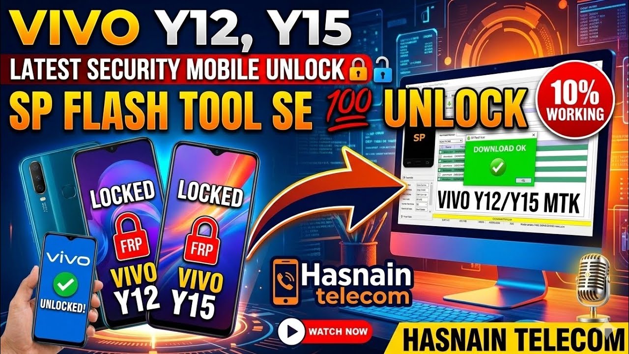 VIVO Y12,Y15 Lattest Security Mobile Unlock 2022