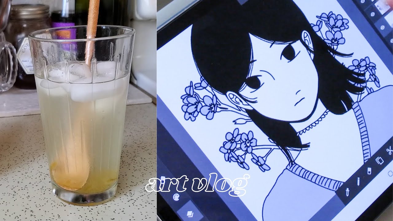 art vlog ✧ launching my webtoon + my process