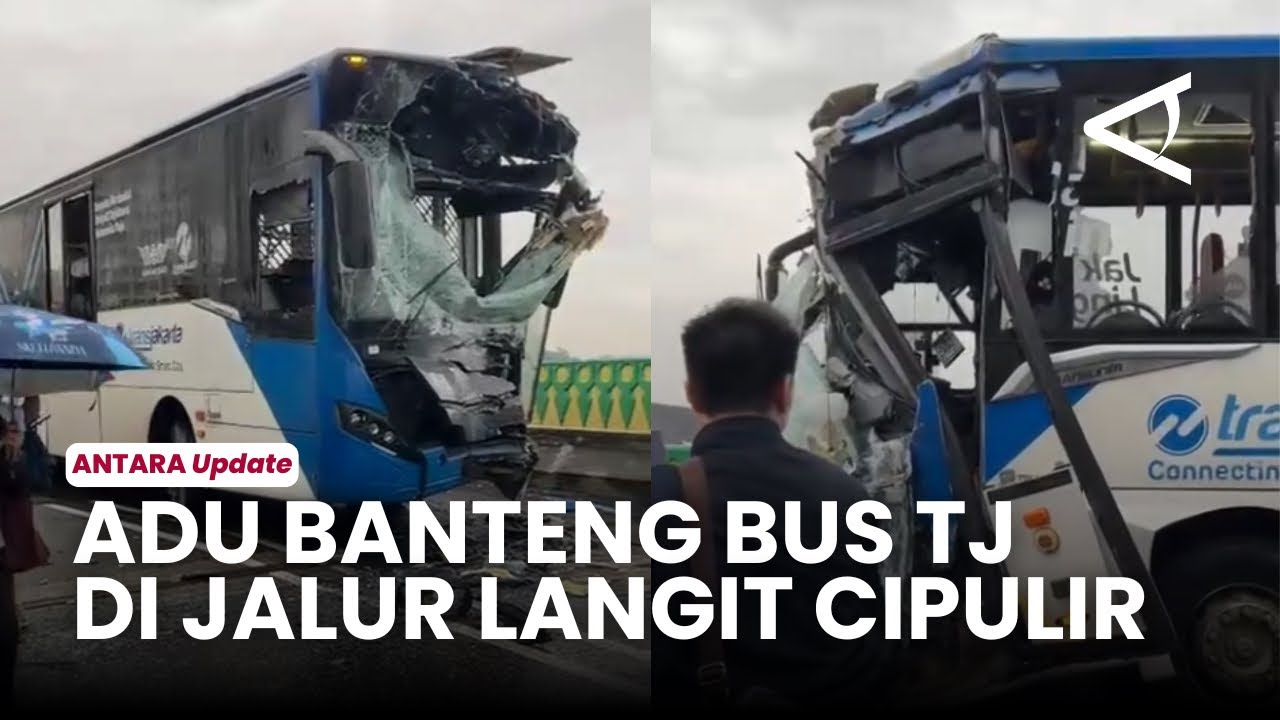 Kronologi 2 Bus Transjakarta Tabrakan di Koridor 13 ‘Jalur Langit’ Halte Cipulir, Penumpang Terluka