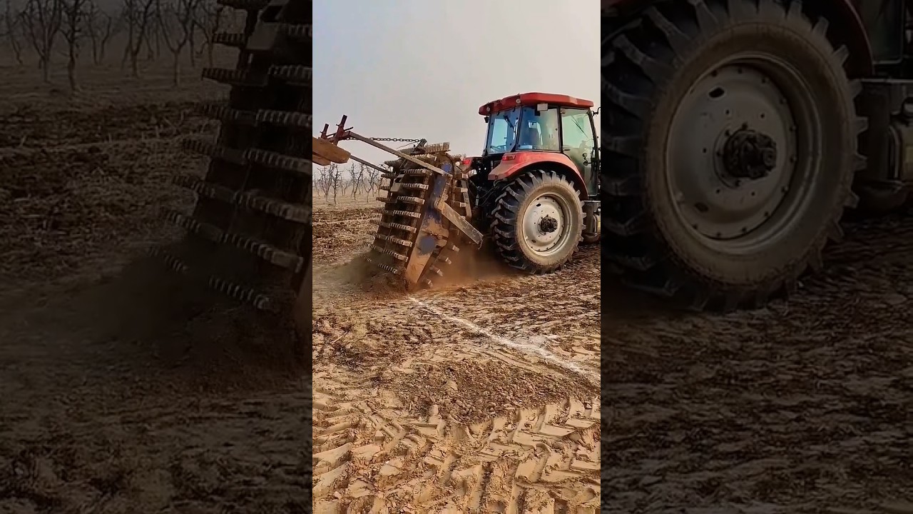 Tractor Performing Deep Soil Plowing #shortsvideo #tractor #tractorperformance #soil #plowing