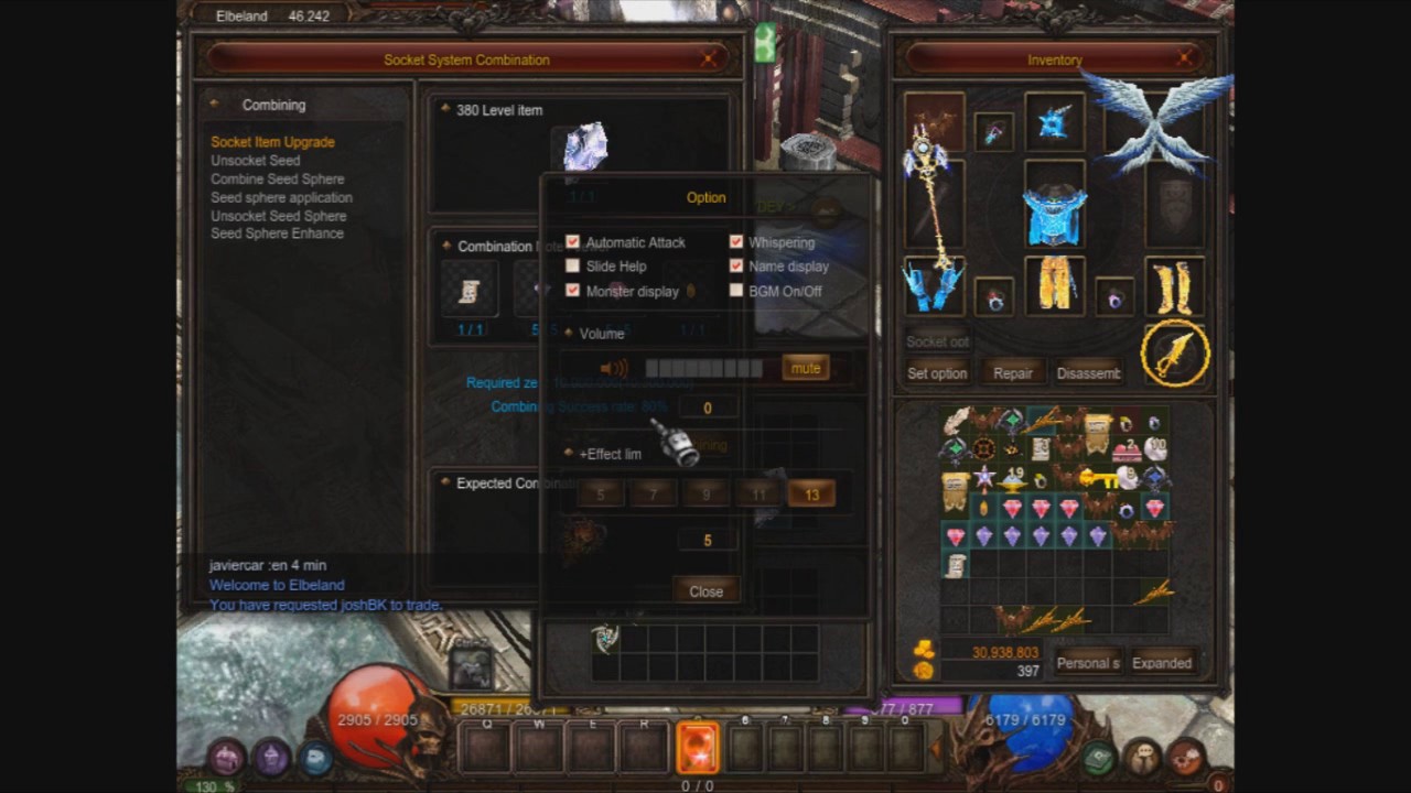 [Mu Online]Season 11.2 New socket Item Upgrade Combination