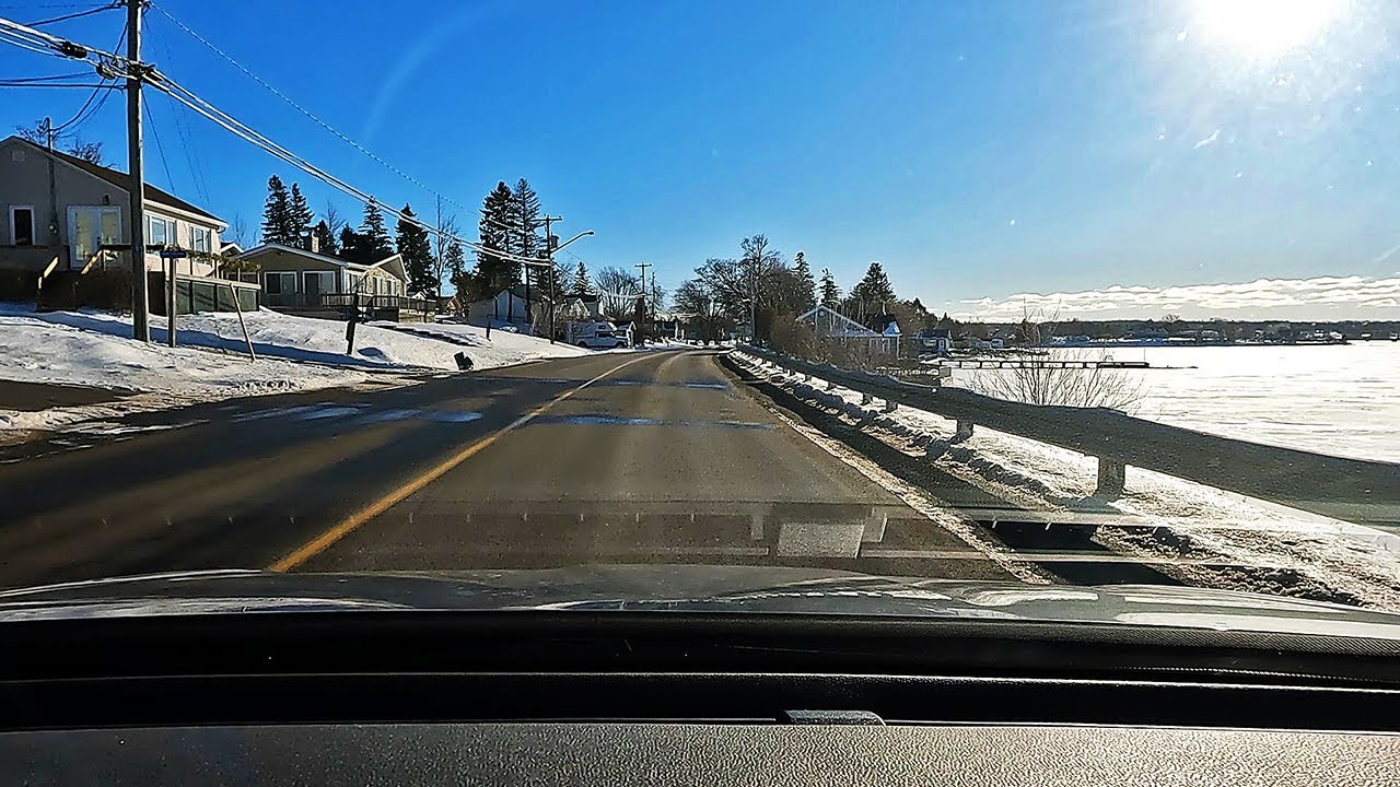 V294 Driving from Cocagne NB to Notre-Dame NB Canada Feb 2026