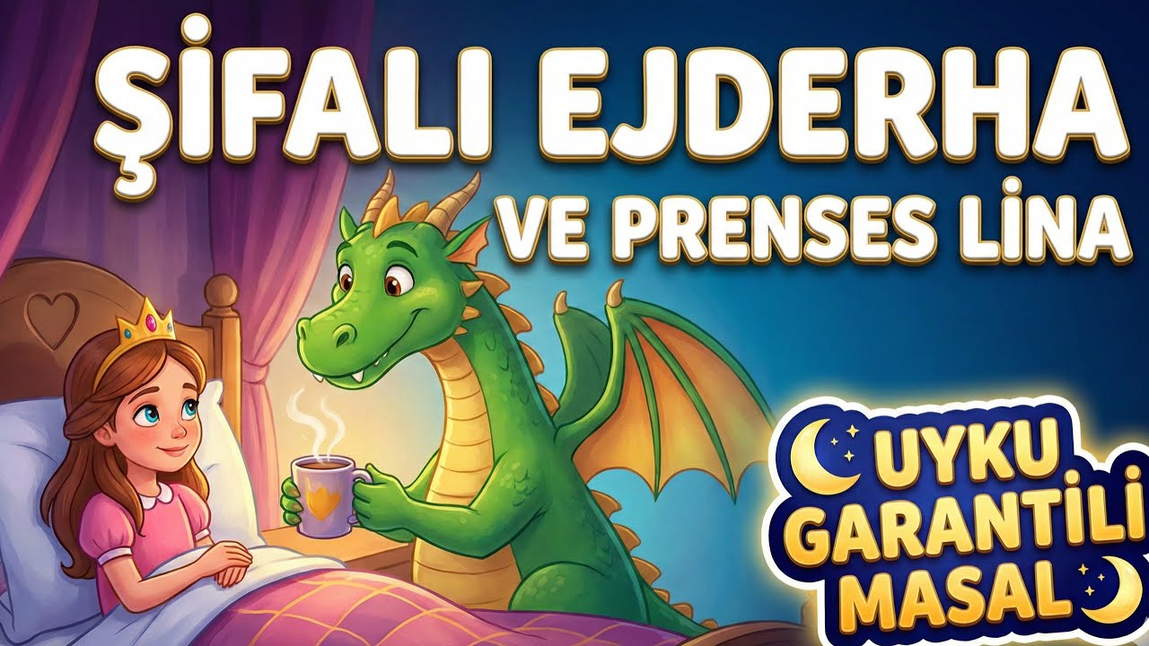 Prenses Lina ve Şifalı Ejderha Pofu 🏰 Uyku Masalı 🌙 (Eğitici Masallar)