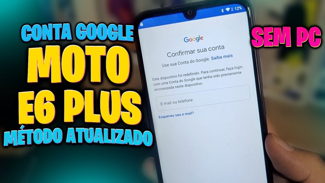 REMOVER CONTA GOOGLE MOTOROLA MOTO E6 PLUS MÉTODO ATUALIZADO | DESBLOQUEIO CONTA GOOGLE MOTO E6 PLUS
