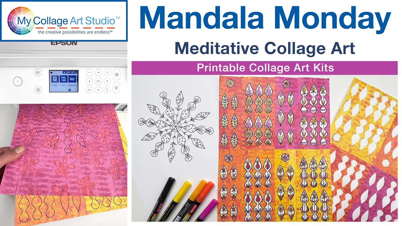 🌸 Doodle Library & Fodder Sheets: Serendipity's Soul Mandala Kit | Mandala Monday