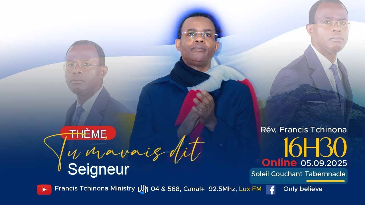 TU M'AVAIS DIT, SEIGNEUR | REUNION DE PRIERE | SCT. POINTE-NOIRE | PST FRANCIS TCHINONA.