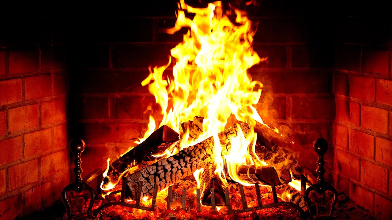 🔥 Fireplace 4K (12 HOURS). Cozy Fireplace with Burning Logs and Crackling Fire Sounds