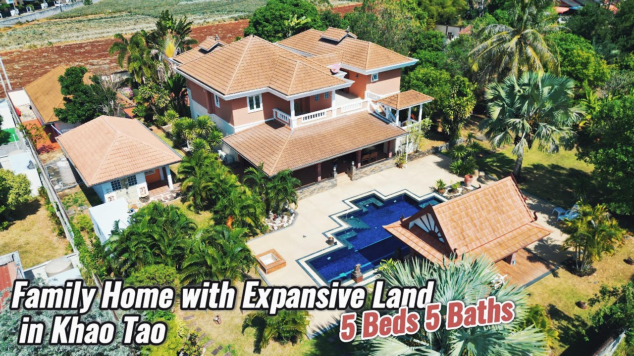 PRICE DROP 5-Bed Family Estate in Khao Tao with Mountain Views Now 13.9 MB!