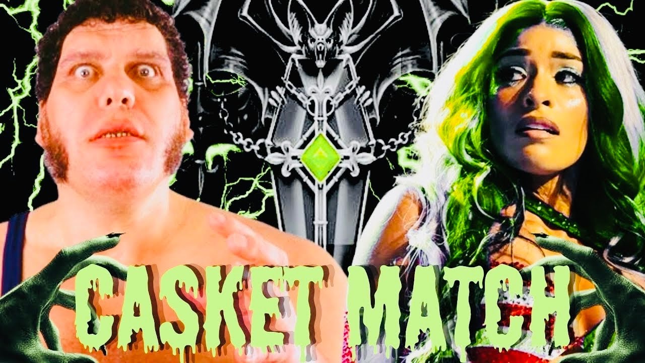 WWE 2K25 - Andre The Giant VS Zelina Vega - Casket Match