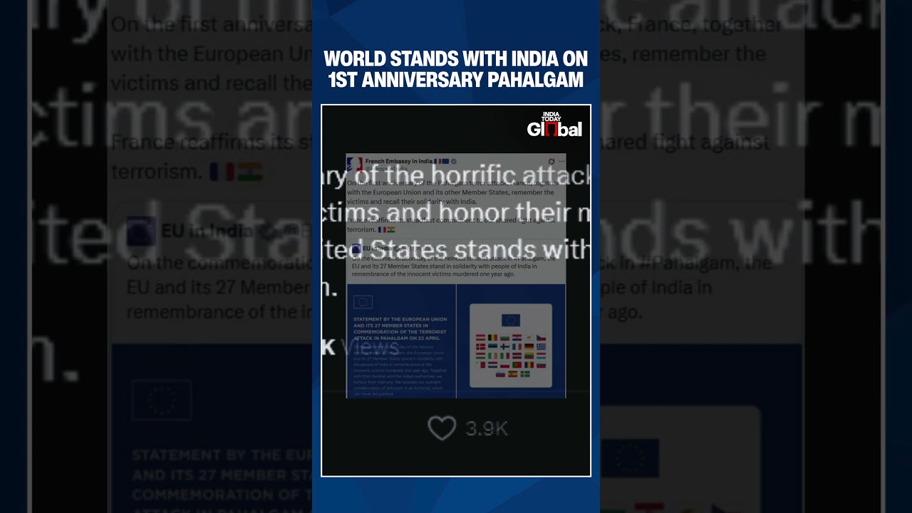 World Leaders Unite to Mark Pahalgam Terror Attack Anniversary, Stand with India Against Terror