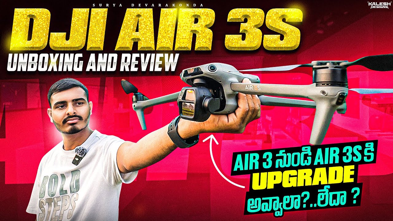 DJI AIR 3S - Unboxing & Review In Telugu