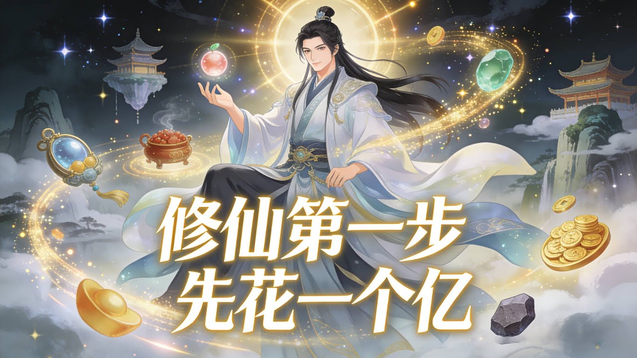 【Multi Sub】《修仙第一步，先花一個億》當別人還在苦修修仙時，我早已靠充值過上極品靈丹當零食吃的日子#漫劇 #動態漫 #AI漫劇 #動漫 #動畫