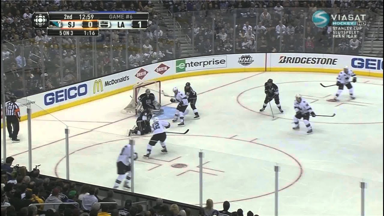 Kings 5 on 3 Penalty Kill vs Sharks Game 6 04/28/14
