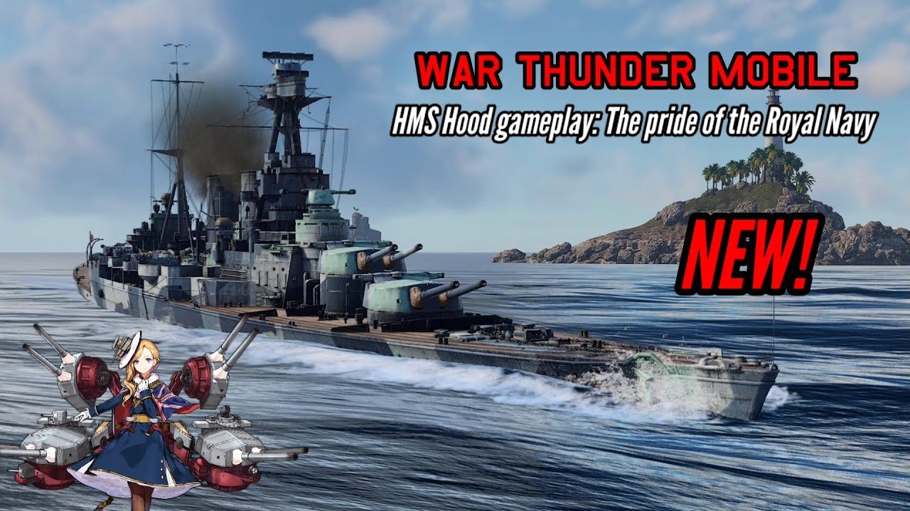 NEW! HMS Hood gameplay: The pride of the Royal Navy - War Thunder Mobile
