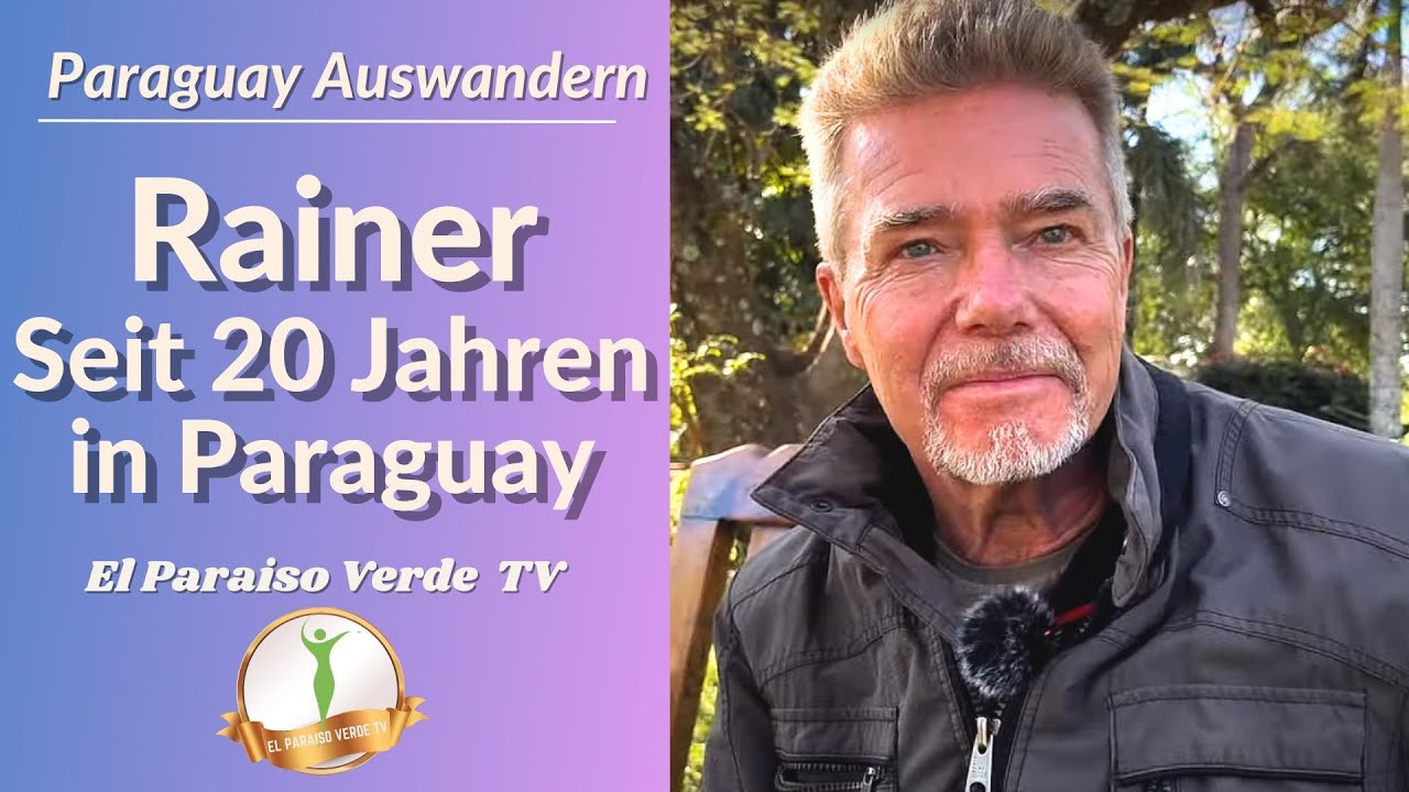 Paraguay deutsche Siedlung El Paraiso Verde - Rainer ist zu Besuch