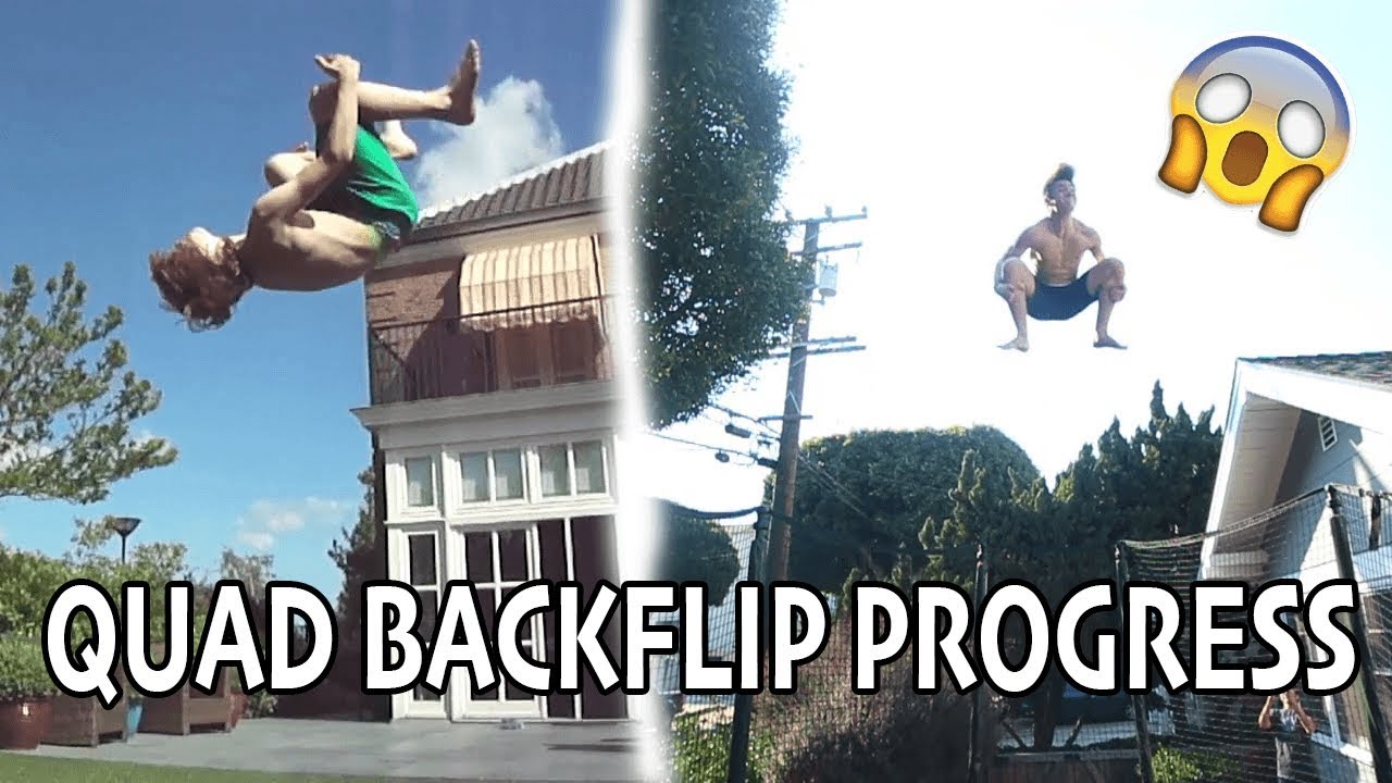 FROM BACKFLIP TO QUAD BACKFLIP - TRAMPOLINE PROGRESSION VIDEO