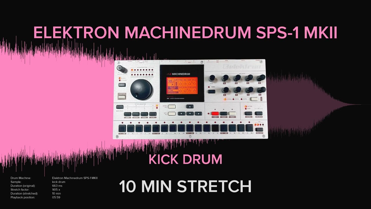 Elektron Machinedrum SPS-1 MKII Kick Drum 1 (10 MINUTES)