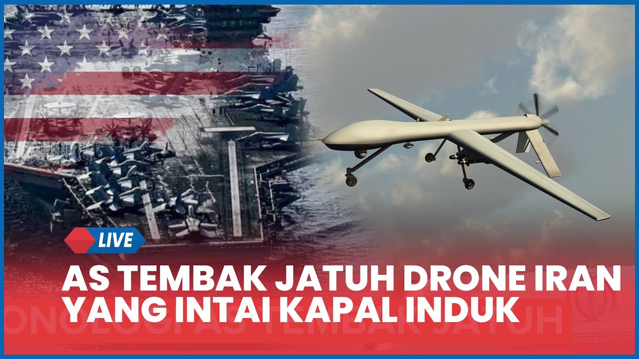 Detik-detik AS Tembak Jatuh Drone Iran yang Intai USS Abraham Lincoln