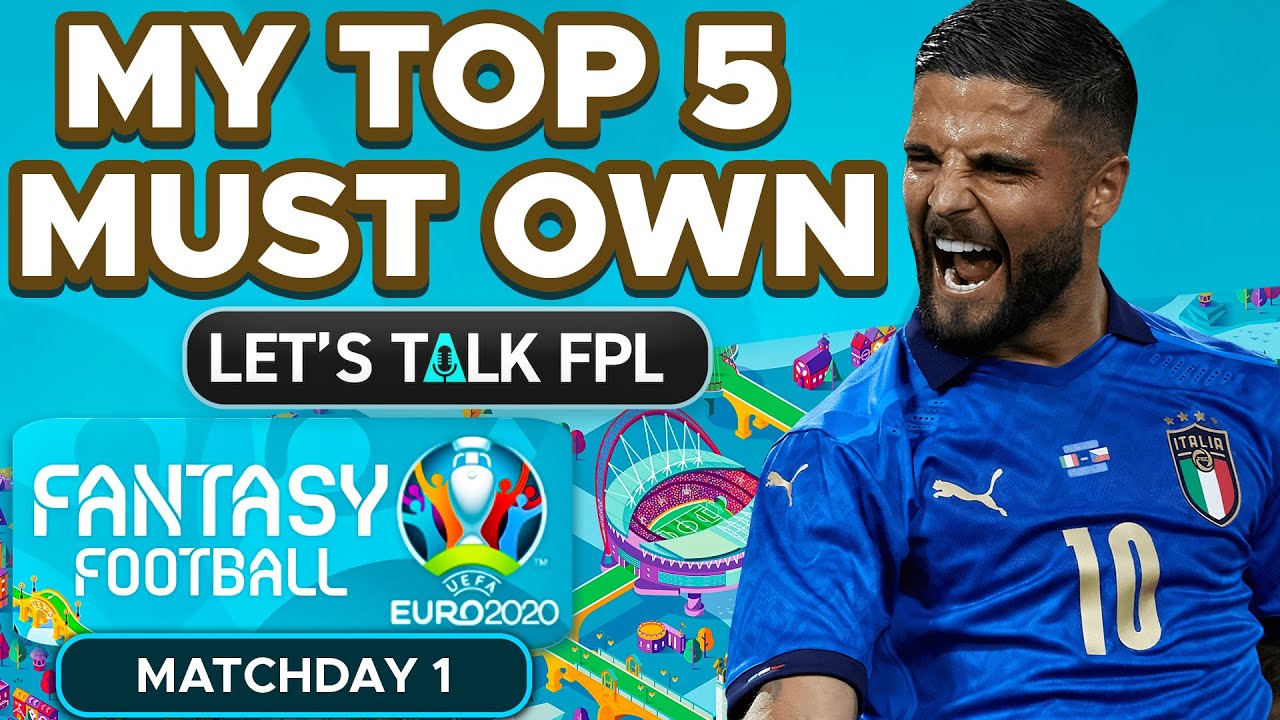 My TOP 5 MUST OWN PLAYERS for Euro 2020 Fantasy Tips