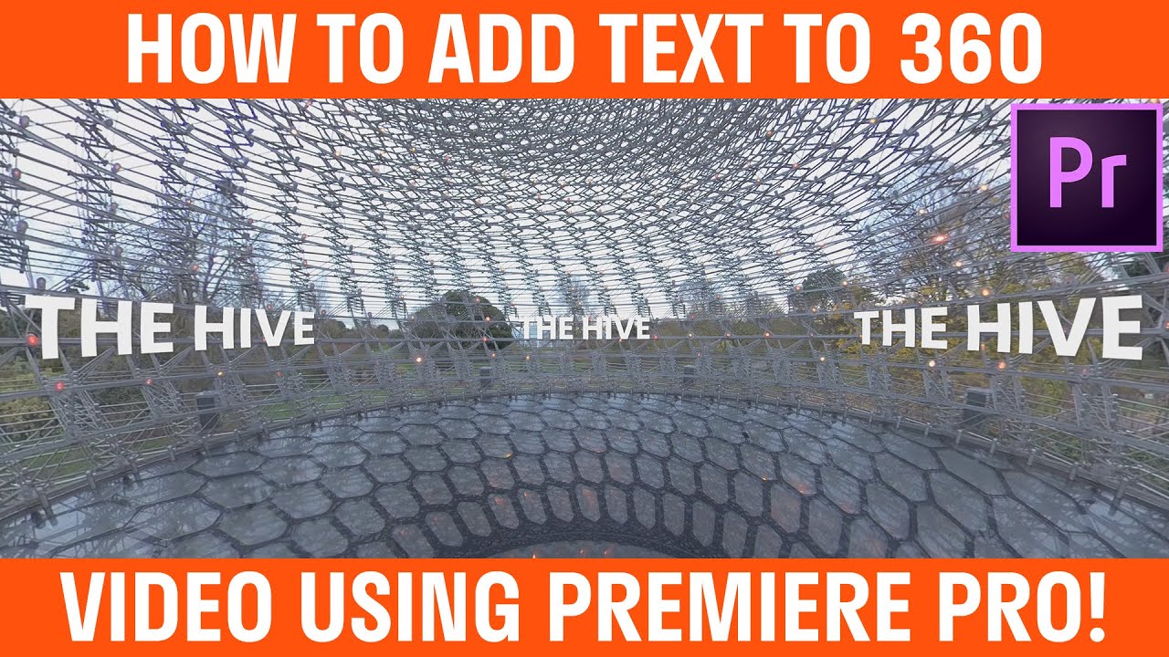How To Add Text To 360 Video Premiere Pro Tutorial