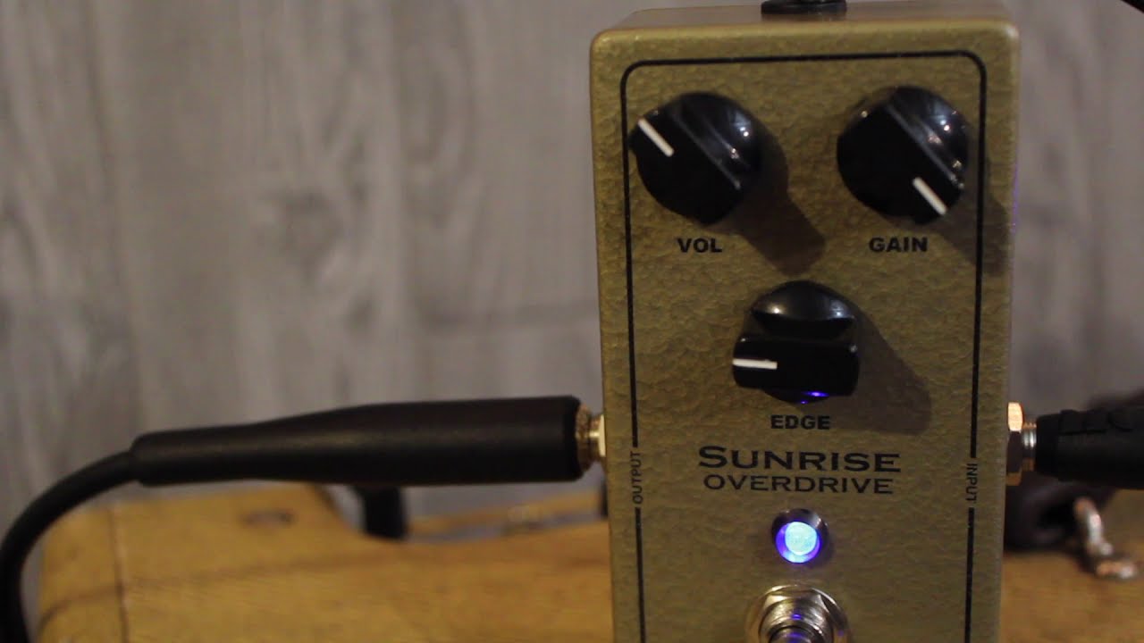 Демонстрационное видео педали Sunrise Overdrive от DCW Pedals