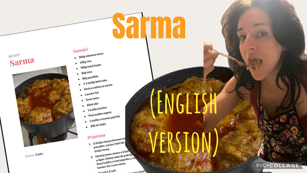 Easy Balkan Sarma Recipe in English - Stuffed Cabbage