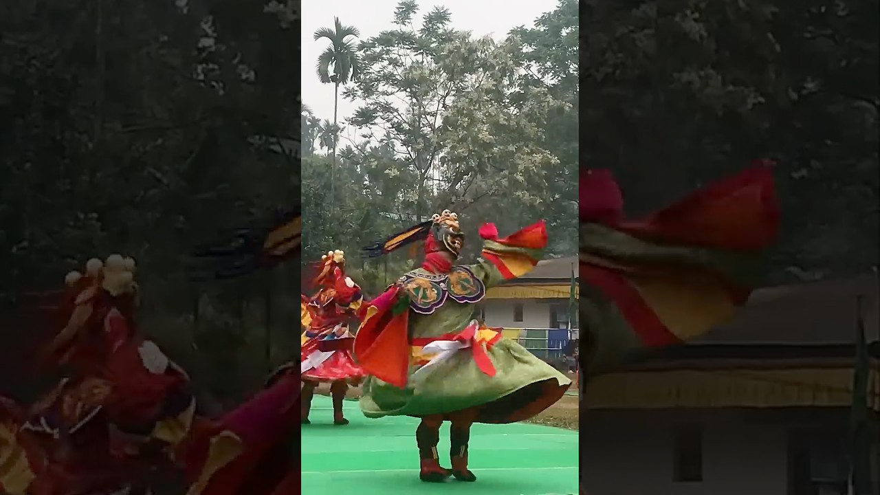 This Ancient Dance Gave Me Chills 😳 | Himalayan Festival Culture #bhutan #himalayanmystery #shorts