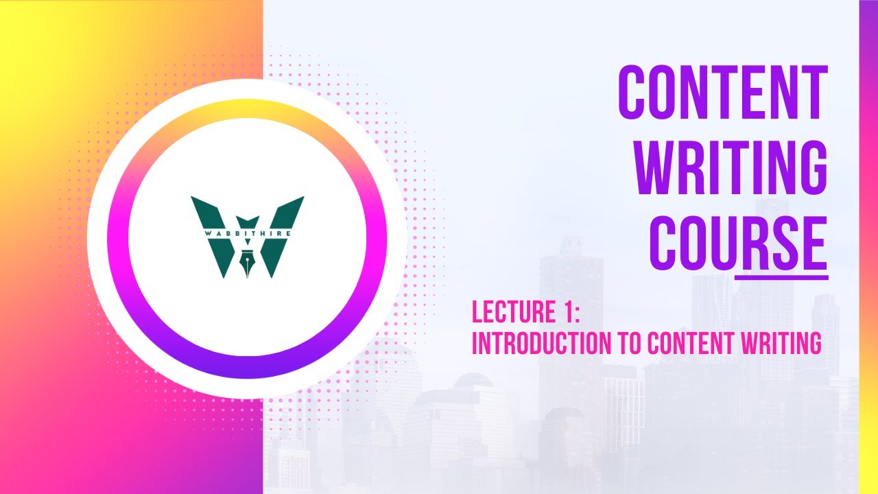 Бесплатный курс по написанию контента || Лекция 1 || Введение в написание контента