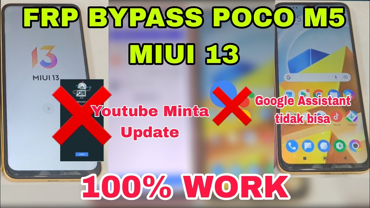 FRP BYPASS POCO M5 MIUI 13 - BYPASS FRP WITHOUT PC 100% WORK