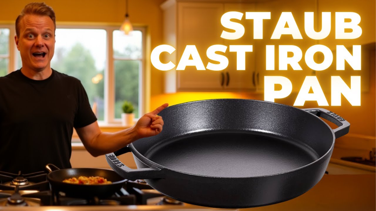 Staub Cast Iron Fry Pan Review: Cooking Veggies Like a Pro!