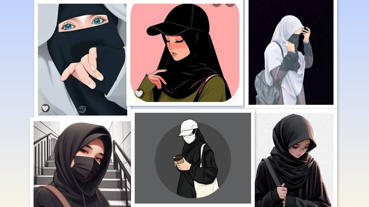 Black dpz for girls #cutemuslimgirl #blackdpzforwhatsapp #black