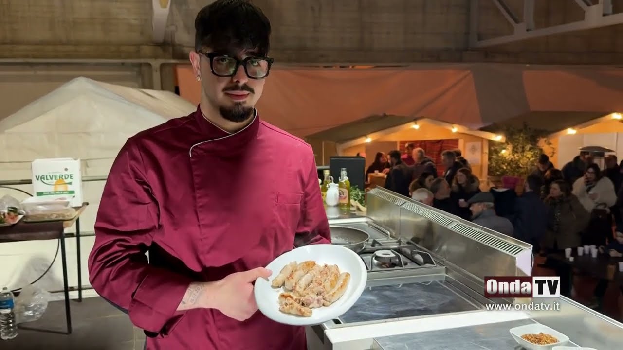 La salsiccia tradizionale di Ignazio Baglio presentata allo show cooking 