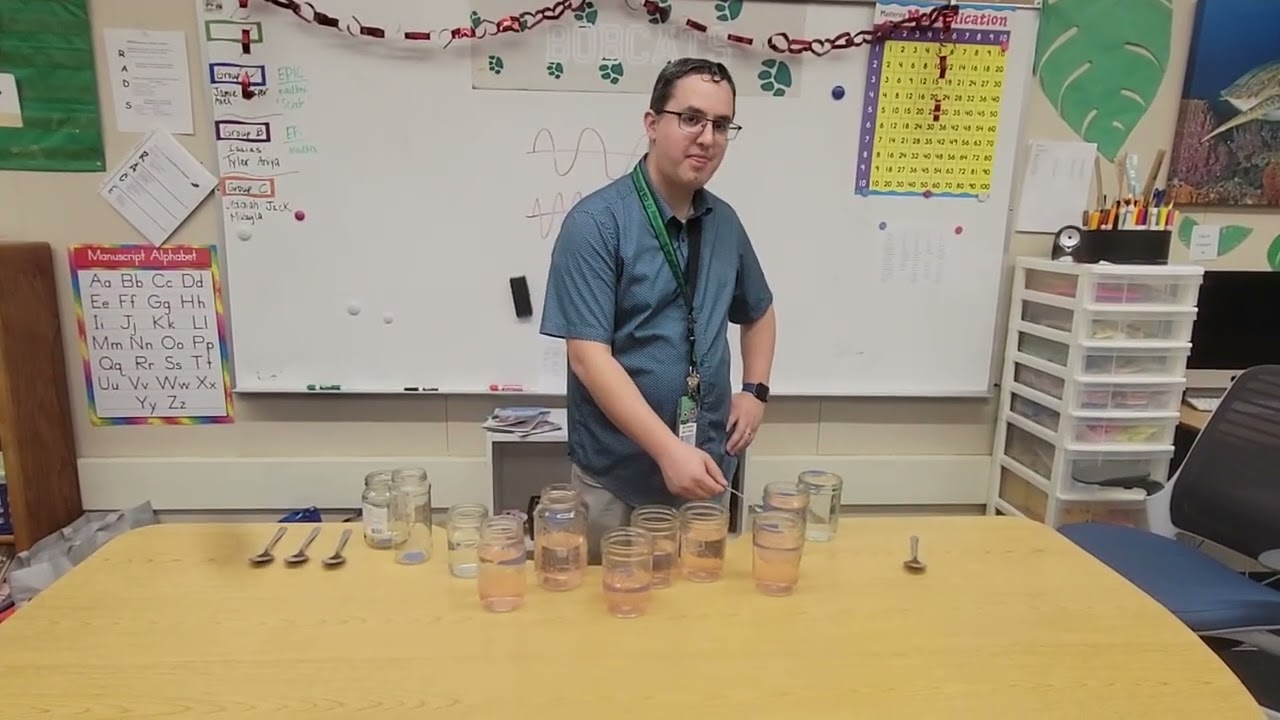 STEAM Night at Santa Ynez Elementary, Musical Piano with Mason Jars