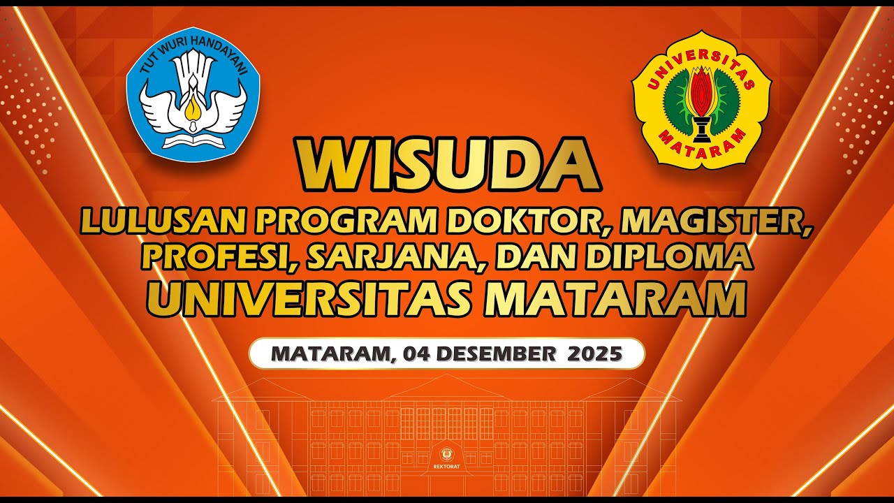 WISUDA LULUSAN PROGRAM DOKTOR, MAGISTER, PROFESI, SARJANA, DAN DIPLOMA PERIODE DESEMBER 2025