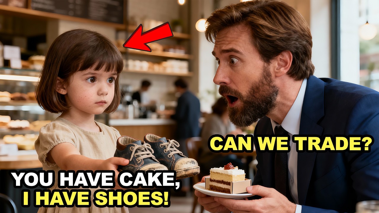 POOR GIRL OFFERS HER SHOES FOR CAKE — A BILLIONAIRE SEES A BIRTHMARK AND FREEZES
